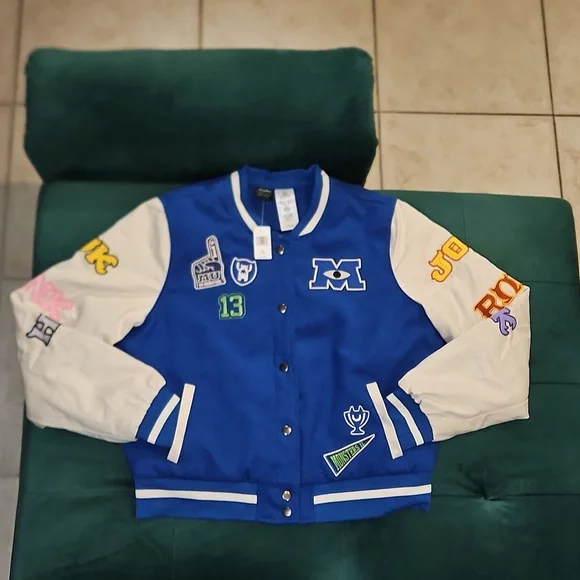 Disney Parks Pixar Monsters University Varsity Jacket By Her Universe College M - Picture 10 of 17
